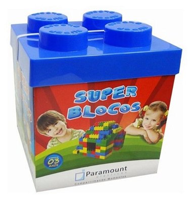 Super Blocos De Montar Lego 150 Pçs Paramount Envio Imediato Azul