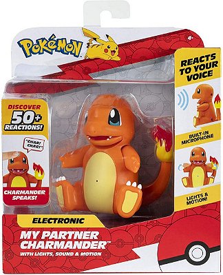 Boneco Pokémon Charmander Elétrico Meu Parceiro C 50 Reações