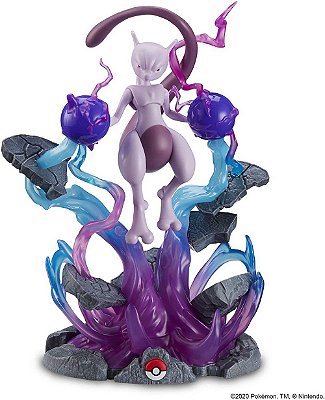 Figura Pokémon Mewtwo Deluxe Com Luzes De Led De 35 Cm