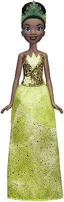 Boneca Disney Princesas Royal Shimmer Tiana Vestido Brilhant