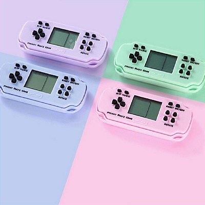 Chaveiro Mini Game Tetris Retro Portátil - Linda Decoração Menino