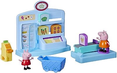 Bonecos Peppa Pig Supermercado Da Peppa Com Carrinho