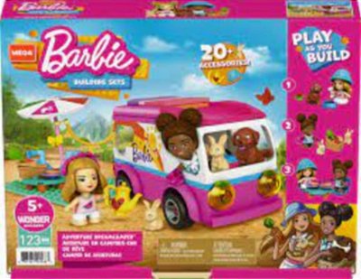 Blocos De Montar - Trailer De Aventuras Barbie 20 Acessorios