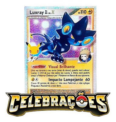 Carta Pokémon Luxray Gl Lv.x Coleção Celebrações - 25 Anos