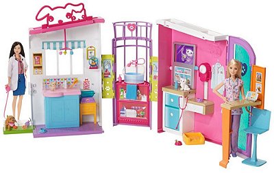 Boneca Barbie Centro Pet Hospital Dos Bicinhos De Luxo 94 Cm