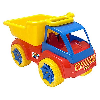 Caminhão Brinquedo C/ Caçamba Grande 58 Cm Com Som