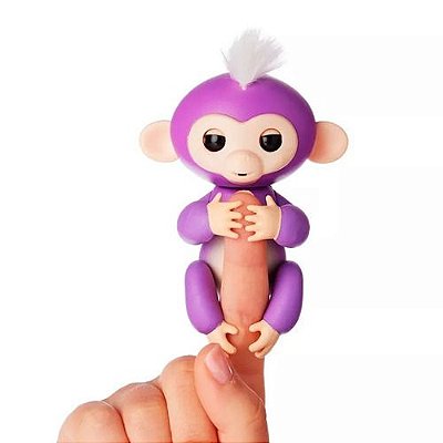 Finger Monkey Macaquinho De Dedo Fingerlings Sensor Roxinho