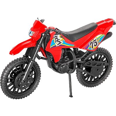 Mini Moto Cross Infantil Elétrica Vermelha 6v - Homeplay