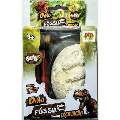 Kit Arqueologista Dinossauro Dino Fóssil Escavação