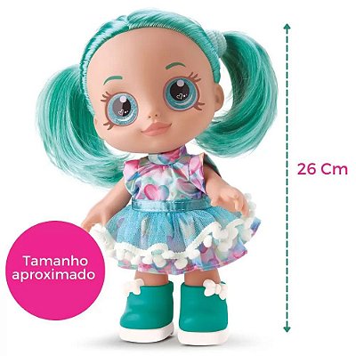 Boneca Rainbow Girls - Cabelo Colorido Verde Mint De Vinil