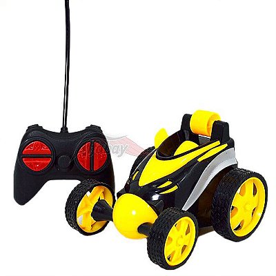 Carro Controle Remoto Multi-funções Twist Recarregavel 2.4 amarelo