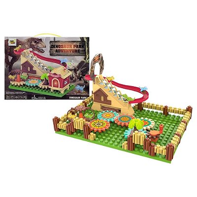 Blocos de Montar Dinossauro Brinquedo Infantil Clic E Lig