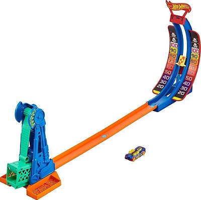 Pista e Acessório Hot Wheels - Competição Giratória, Multicolorido