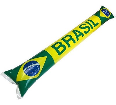Kit 5 Bastão Bate Inflável Torcedor Copa Do Mundo Verde