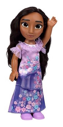 Boneca Encanto Disney Fashion Isabela Vestido Roxo De 34cm