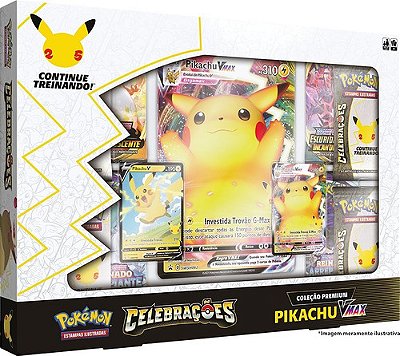 Pikachu Voador V-Max Foil Pokémon Carta Em Português 7/25 em Promoção na  Americanas