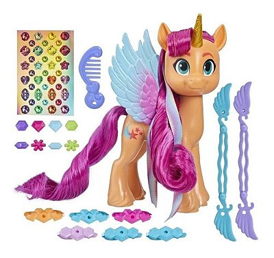 My Little Pony Sunny Starscout Penteados Com Fitas Estrela