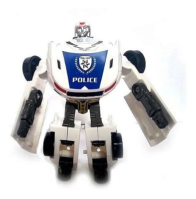 Carro De Polícia Transforma Em Robô 2 Em 1 - Autobot Radical