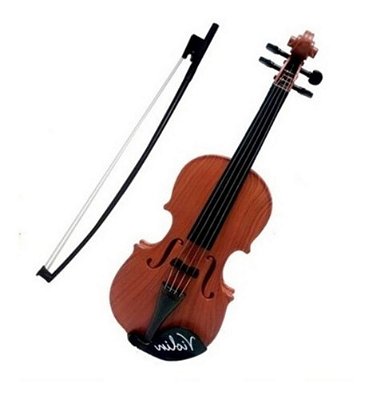 Violino Infantil Acústico Com 4 Cordas E Arco Mini Brinquedo