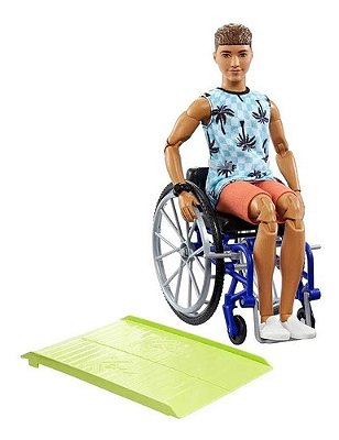 Boneca Barbie Ken Fashionista Cadeira De Rodas Moreno