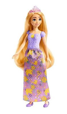 Boneca Disney Princess Rapunzel Com Coroa E Vestido Magico