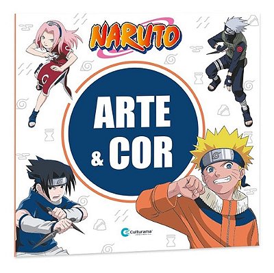 Livro Para Colorir Do Naruto - Arte E Cor Com 36 Folhas