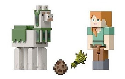 Boneco Minecraft Alex E Llama De Luxo Lançamento 2023