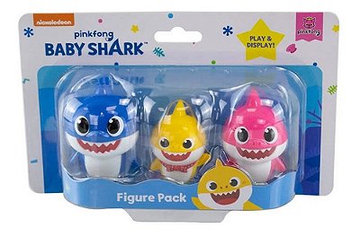 Conjunto De Mini Figuras Baby Shark - Famíly Shark