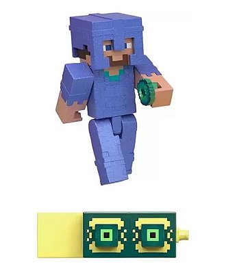 Boneco Minecraft Steve E Cavalo Armadura - Mattel em Promoção na Americanas