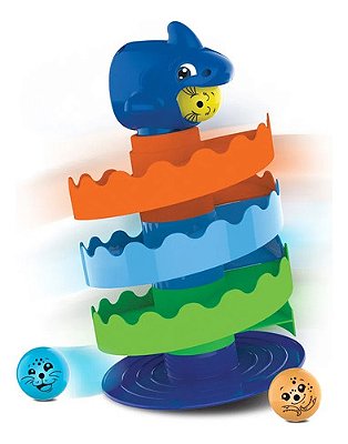 Brinquedo Infantil Educativo Gira Gira Tubarão - Elka