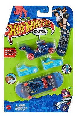 Skate De Dedo Hot Wheels Com Tênis Original Mattel Hmy18