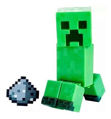 Boneco Blocos De Montar Ovelha Colorida Azul Minecraft