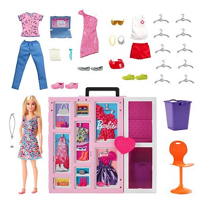 Barbie Barco com piscina e toboágua, Dream Boat Playset inclui mais de