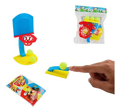 Mini Jogo De Basquete De Mesa Com Lançador 5 Peças