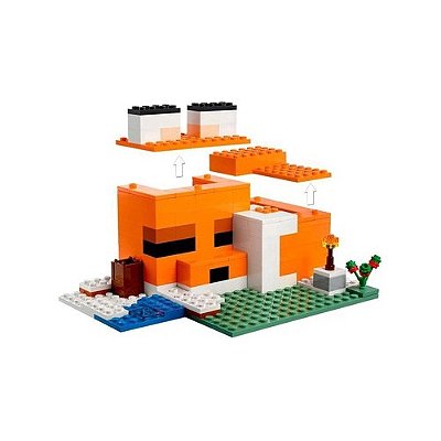 Lego Minecraft Pousada Da Raposa Kit Incrível Com Gatinhos
