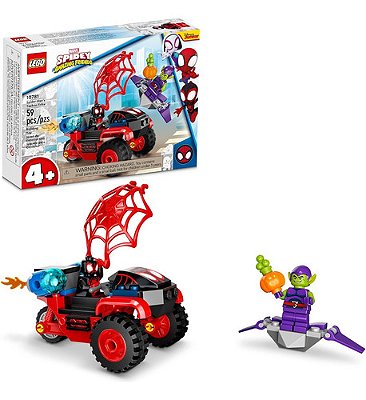 Lego Miles Morales: Triciclo Do Homem Aranha Marvel 59 Peças