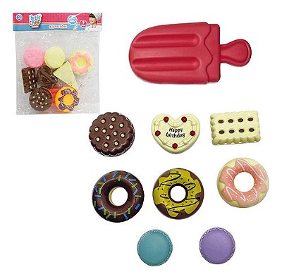 Kit Cozinha Infantil Donuts Doces Chocolate E Sorvete Color