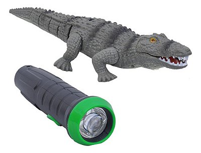 Robô Crocodilo Inovação Com Controle Remoto Flash Light