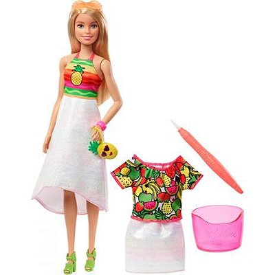 Boneca Barbie Busto Styling 12frases Penteados Maquiagem - R$ 218,99