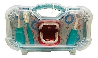 Dr Dentinho Com Maleta De Dentista Infantil Azul