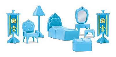 Judy Home Quarto Princesa Azul Snow Com Cetro