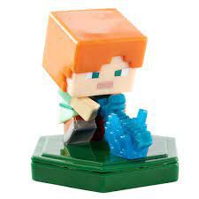 Mini Figura Boneco Jogo Minecraft Earth Matel Alex ao Ataque