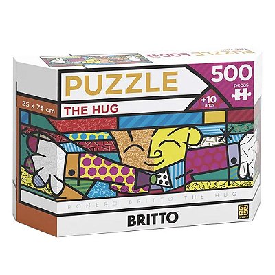 Quebra Cabeça Puzzle 1000 Peças - Romero Britto - Cat - Grow 3264