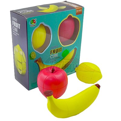 Box FanXin Série Cubos Frutas Maçã Limão Banana