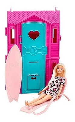 Brinquedo Barbie Casa Glam Com Boneca 30 Cm Mattel - Fxg55