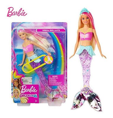 Barbie Dreamtopia Sereia c/ Luzes - Autobrinca Online