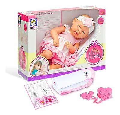 Boneca Bebê Anny Doll Reborn - Menina - Cotiplas 2441