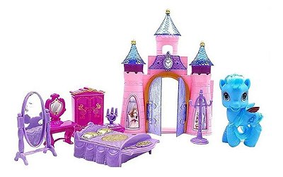 Castelo Encantado Brilhante Pony Com Moveis + Pony + Brinde