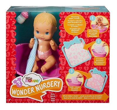 Nova Boneca Little Mommy Bebe Surpresas Magicas C/ Banheira