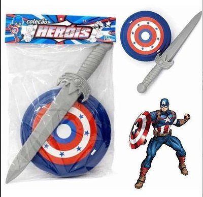 Escudo E Espada Capitão América Marvel Vingadores